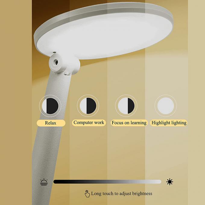 10W 46.5cm Smart Touch Stepless LED Desk Lamp With 3 Color 1