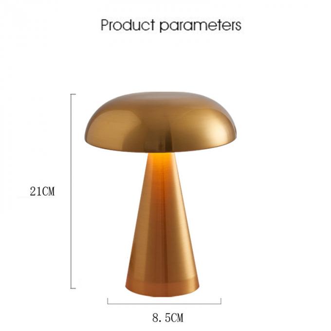 Contemporary Luxury USB Cafe Mushroom Table Lamp For Bedroom 0