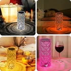 16 Colors RGB Rose Crystal Table Lamp With Remote Control Diamond