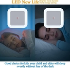 ABS 62mm Smart LED Night Light Cool White For Bedroom Toilet