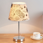 TL 01 Fabric Shade 380mm Bedside Table Lamp For Living Room