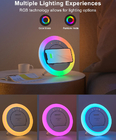 10W Multicolor Wireless Charging Night Light With Bluetooth Speaker