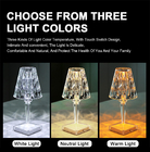 RGB Touch Control Crystal Desk Light Acrylic Rechargeable Table Lamp Living Room