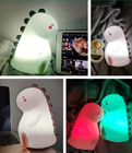 Soft Silicone LED Night Light 306g Touch Sensor Night Lamp For Toddler Girls