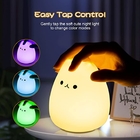 7 Colors Eco Friendly 0.3W Silicone LED Night Light For Christmas Gifts