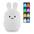 0.8W 3000k Bunny Silicone LED Night Light For Easter Gift Nursery