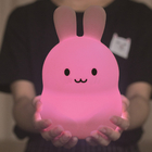 0.8W 3000k Bunny Silicone LED Night Light For Easter Gift Nursery
