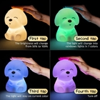 DC5V 16 Color Red Night Light Silicone Baby Puppy Night Light For Children Gifts