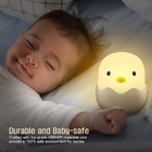 3000K 6500K Breastfeeding Chick Night Light Kids Travel Silicone Touch Lamp