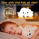 3000K Colorful ABS Silicone LED Night Light DC5V Little Cloud Silicone Night Light