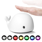 Multicolor Rechargeable 800mAh Silicone LED Night Light For Decorative Room
