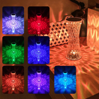 19*8*8cm Crystal Desk Lamp 5W Rechargeable 04 Led Crystal Lamp