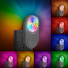 Foldable CE Color Changing Night Light Plug In Night Lamp With Dusk To Dawn