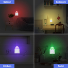 Foldable CE Color Changing Night Light Plug In Night Lamp With Dusk To Dawn