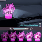 2W 170mm 3D LED Night Light Birthday Gift 3D Unicorn Lamp
