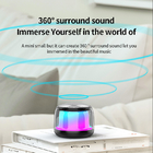80mm Bluetooth Speaker Ambient Night Light 600mAh Waterproof Night Light
