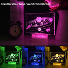 DC5V 3W 3D LED Night Light 16 Colors Galaxy Night Light Solar System