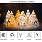 CE Christmas Tree Crystal Table Lamp 5x6cm Candle Crystal Bedside Lamps
