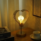 23*10.5*29cm Hollow Star Shape Night Light  Wrought Iron Bedside Lamp