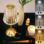 CE Bedside Night Light 3 Color Metal Crystal Bedside Lamps For Bedroom