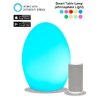 LLDPE Ambient Night Light Colorful RGBW Wifi Bedside Lamp For Kids Gifts