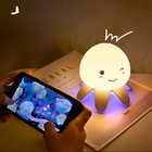 Silicone Jellyfish Color Changing Timer Music Mood Night Light Gift For Kids