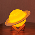16 Colors LED Moon Lamp Lighting , 3D Printing USB Rechargeable Night Light