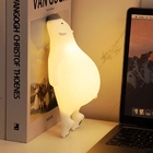 Gift Led Children Sleeping Night Light Rechargeable Silicone Squishy Bear Desktop