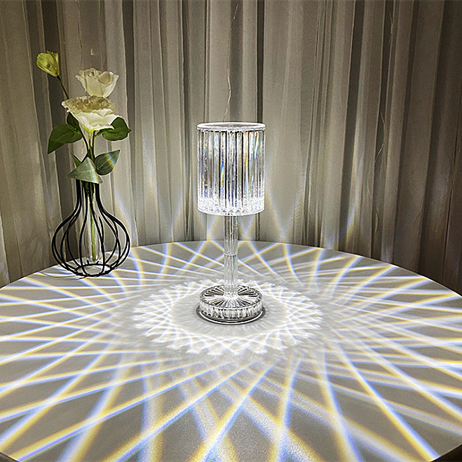 LED Crystal Table Lamp 600g Touch Sensor Night Light For Nightstand