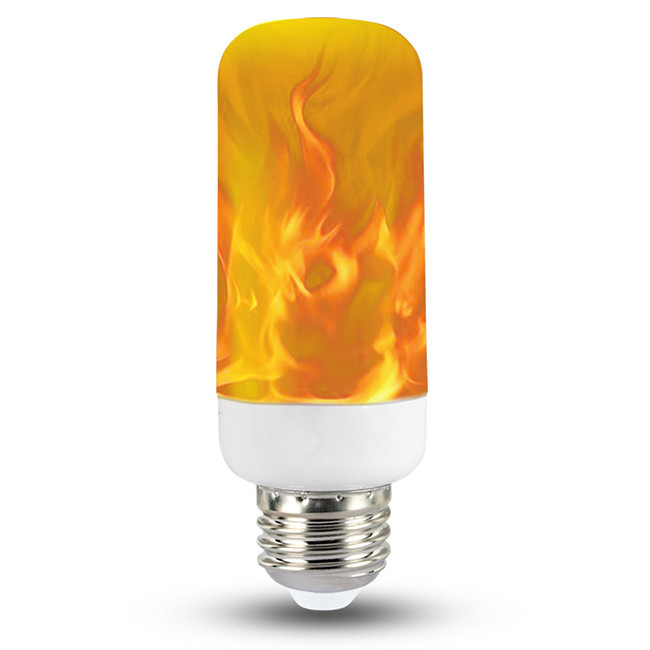 1400K 1600K Flicker Flame Night Light Bulbs 110mm Gravity Led Flickering Flame