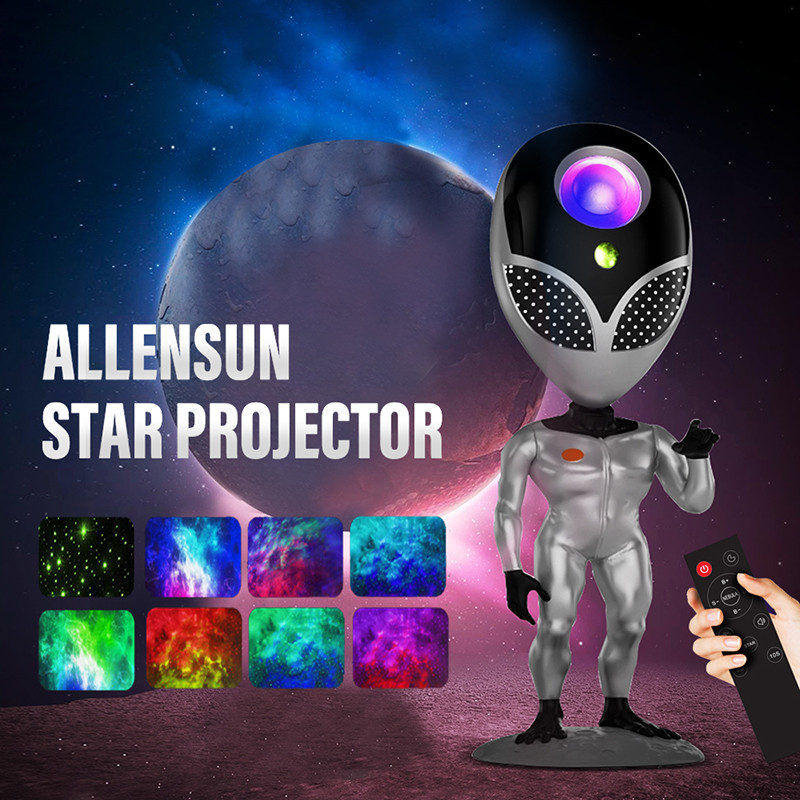 USB Alien Shape Smart Sky Galaxy Star Projector With Remote Control