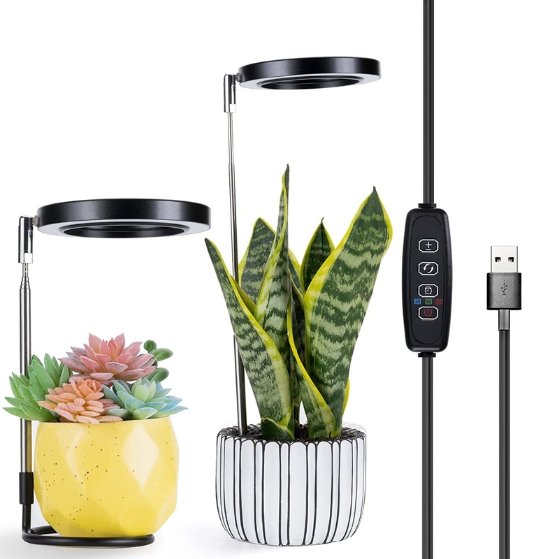 220V Indoor Plant Light  D90mm Mini Desk Growth LED Plant Lamp