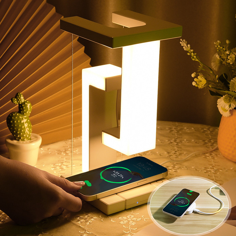 Creative Gift LED Night Lights 10W Wireless Charging Table For Home Decoration
