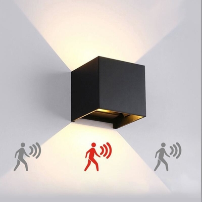 PIR Motion Sensor 12W Indoor LED Wall Lamp Up And Down Waterproof