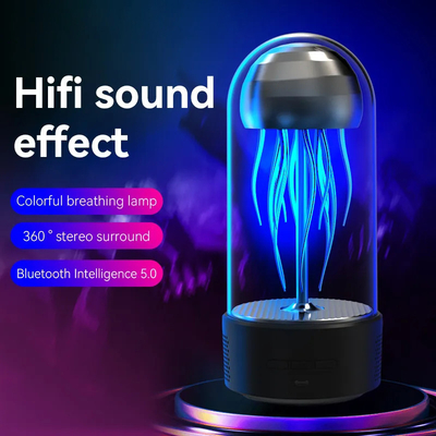 Moving Mechanical Jellyfish Bluetooth Speaker Subwoofer Desktop Ornaments For Gift