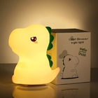 Dinosaur 9.4cm Portable Color Changing Night Lamp With USB Rechargeable