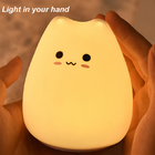 7 Colors Eco Friendly 0.3W Silicone LED Night Light For Christmas Gifts